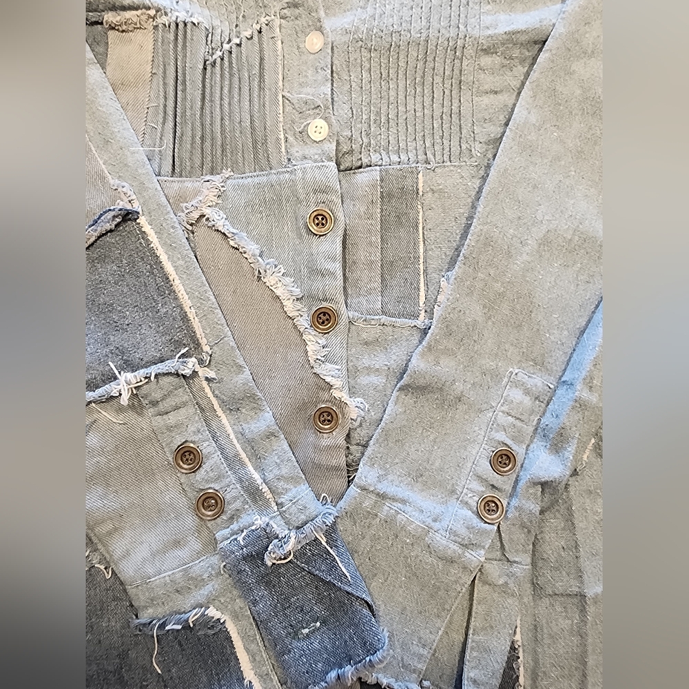 Elliott Lauren Denim Patchwork Shirt